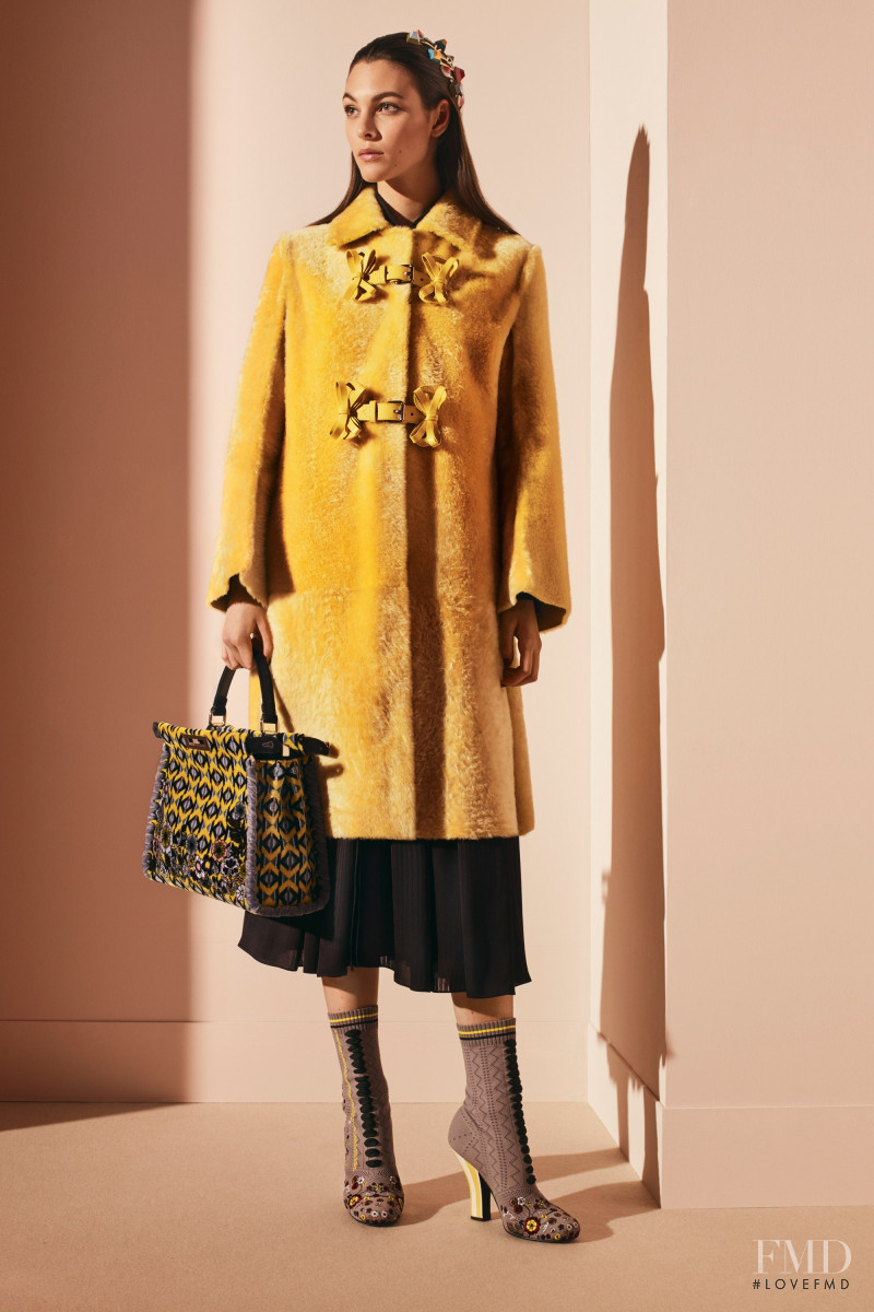 Vittoria Ceretti featured in  the Fendi lookbook for Pre-Fall 2017