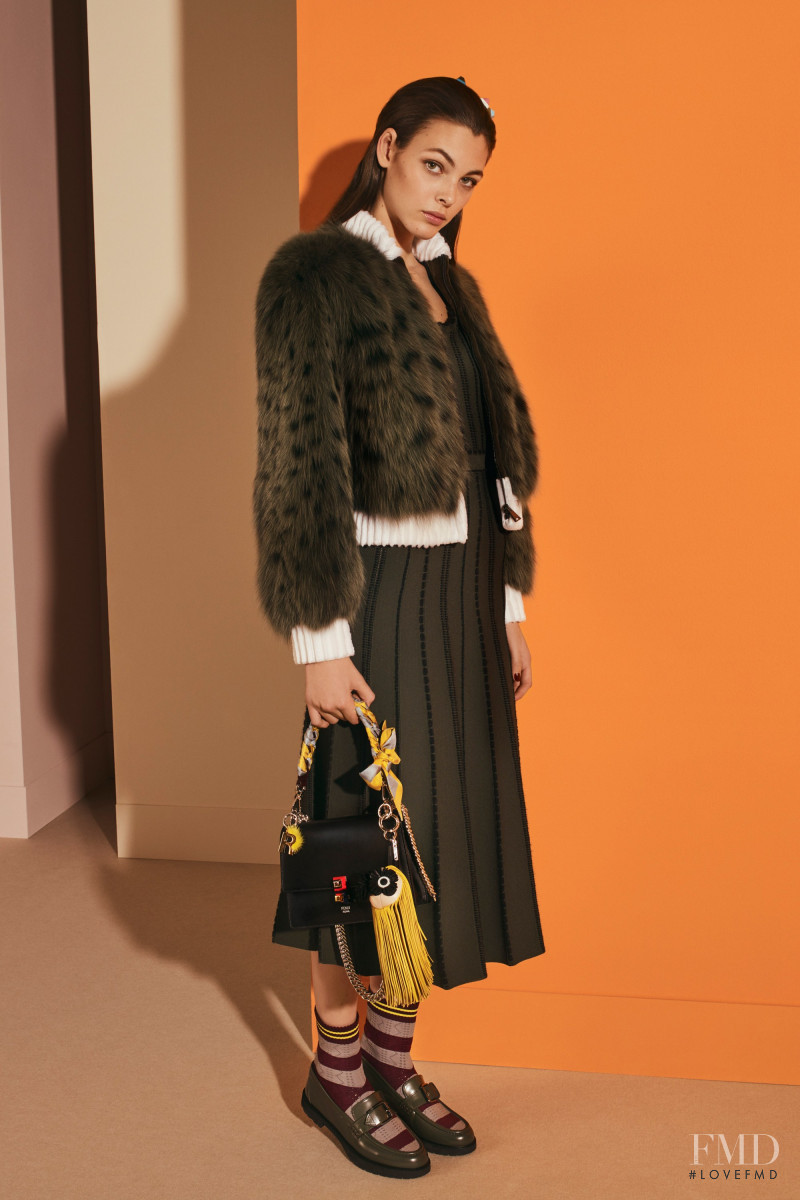 Vittoria Ceretti featured in  the Fendi lookbook for Pre-Fall 2017