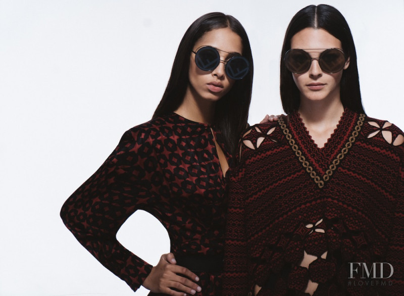 Vittoria Ceretti featured in  the Fendi Run Away Sunglasses advertisement for Autumn/Winter 2017
