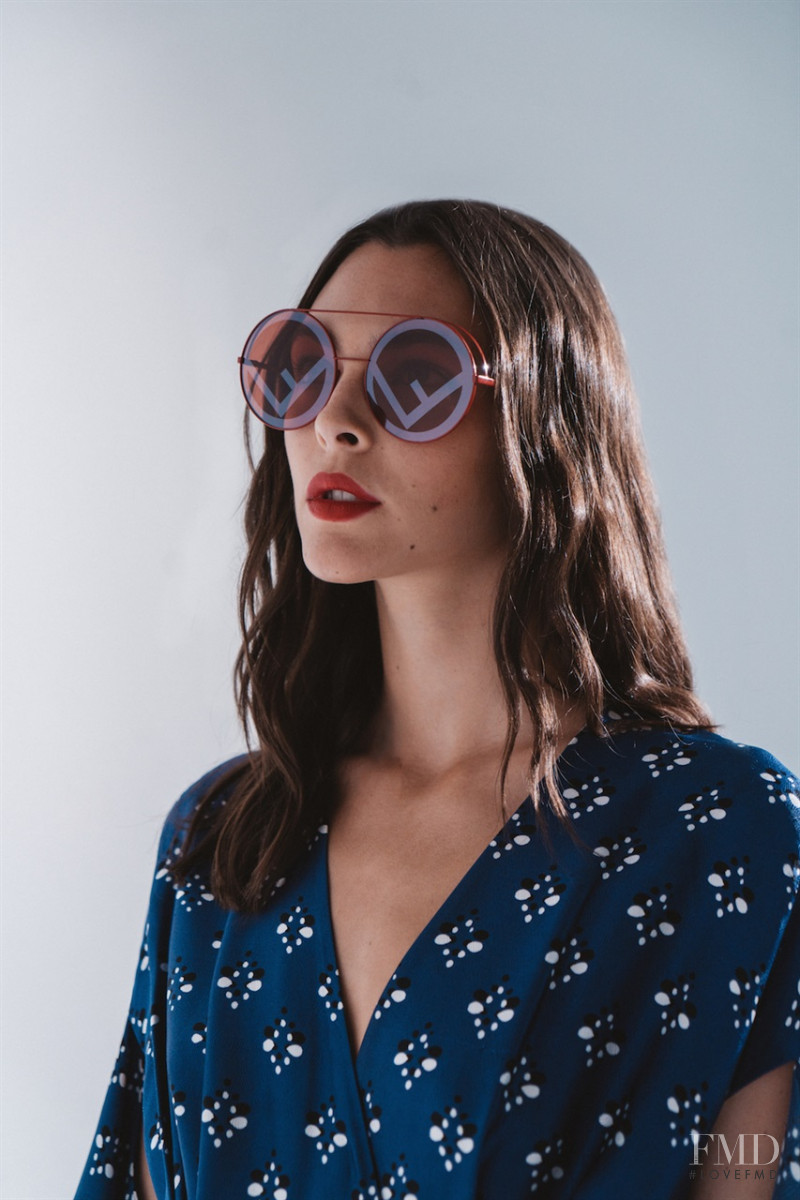 Vittoria Ceretti featured in  the Fendi Run Away Sunglasses advertisement for Autumn/Winter 2017