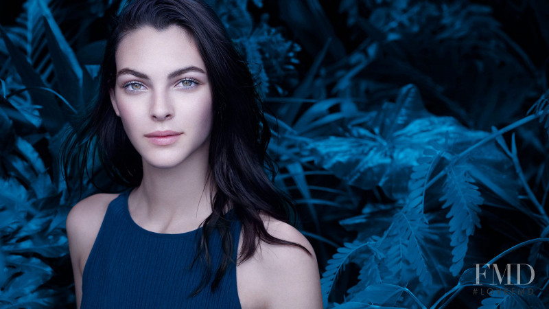 Vittoria Ceretti featured in  the Chanel Beauty Blue Serum advertisement for Spring/Summer 2018