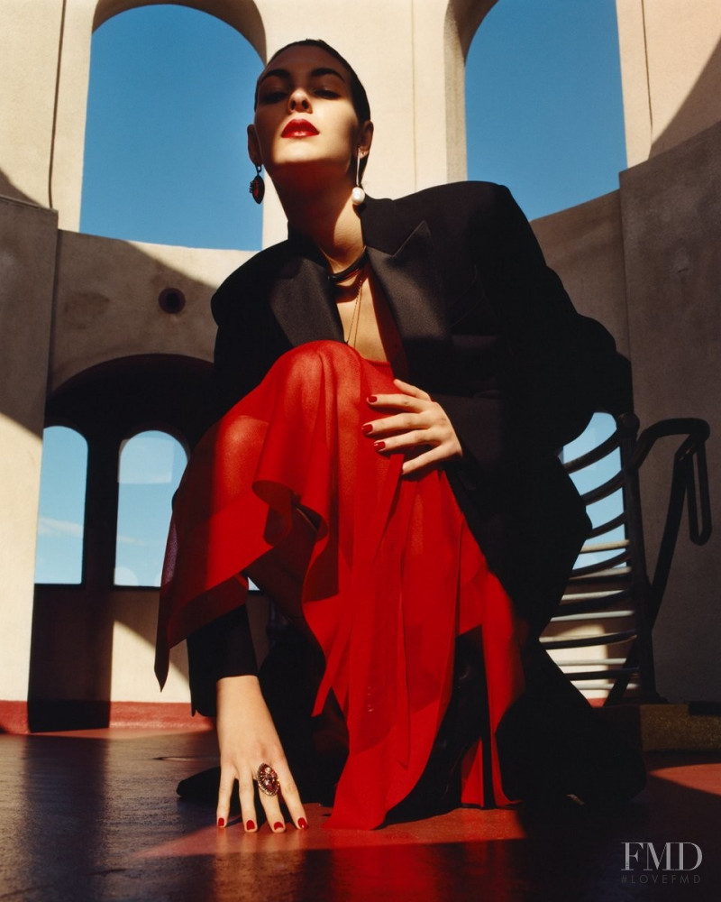 Vittoria Ceretti featured in  the Alexander McQueen advertisement for Autumn/Winter 2018