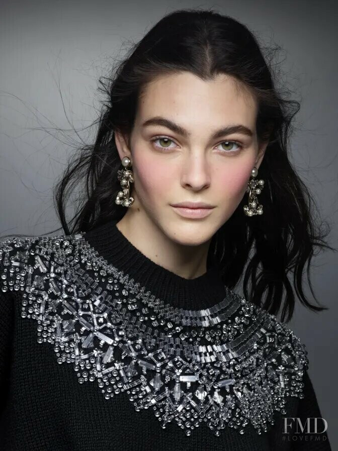 Vittoria Ceretti featured in  the Chanel Press Kit lookbook for Autumn/Winter 2019