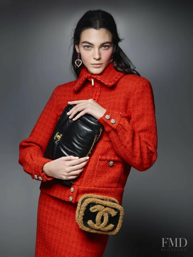 Vittoria Ceretti featured in  the Chanel Press Kit lookbook for Autumn/Winter 2019