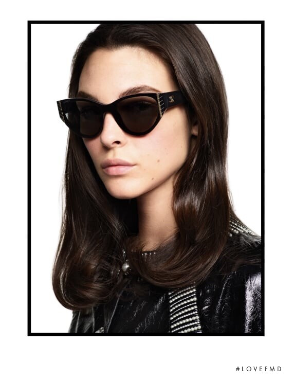 Vittoria Ceretti featured in  the Chanel Eyewear advertisement for Autumn/Winter 2019
