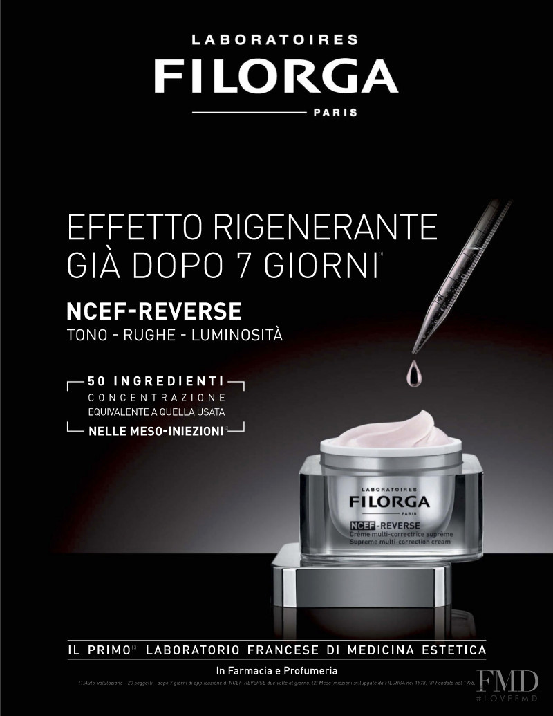 Filorga advertisement for Autumn/Winter 2020