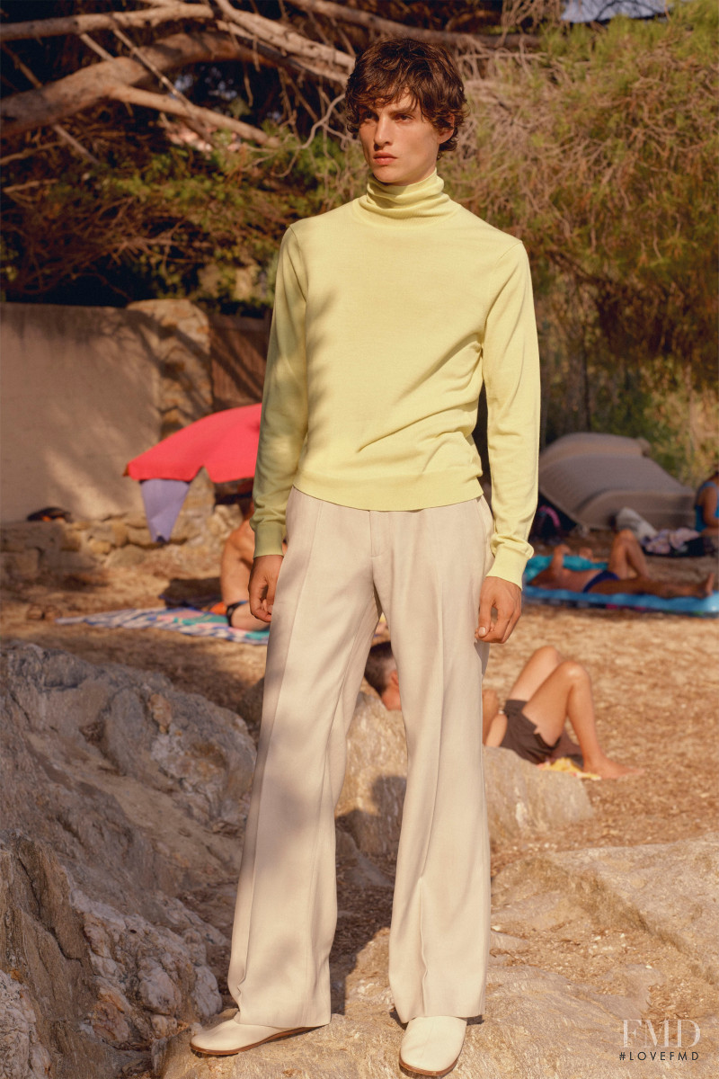 Lucas El Bali featured in  the Sandro lookbook for Spring/Summer 2021