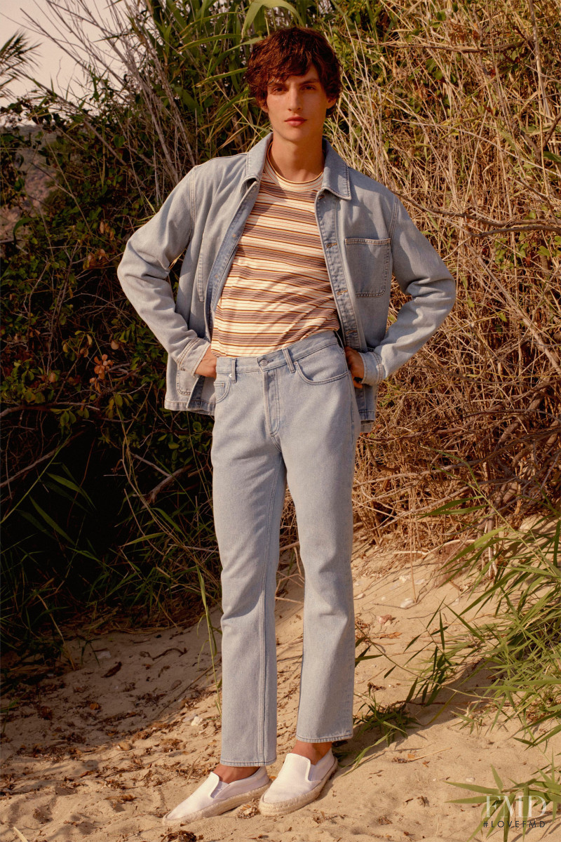 Lucas El Bali featured in  the Sandro lookbook for Spring/Summer 2021