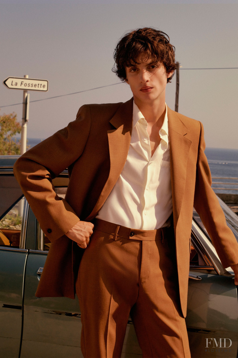 Lucas El Bali featured in  the Sandro lookbook for Spring/Summer 2021