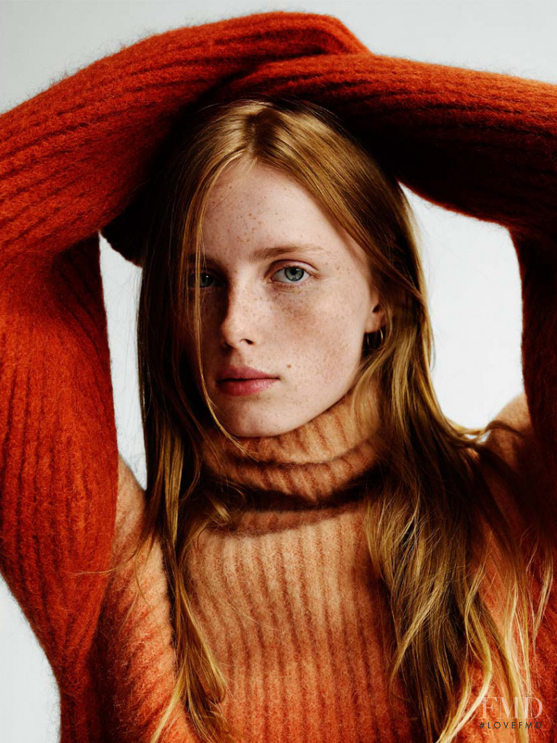 Rianne Van Rompaey featured in  the H&M Capsule Collection  lookbook for Fall 2015