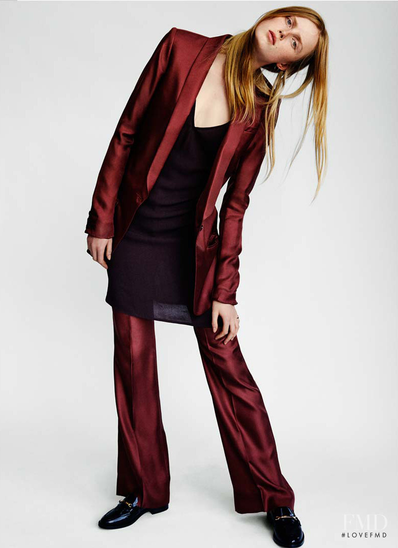 Rianne Van Rompaey featured in  the H&M Capsule Collection  lookbook for Fall 2015