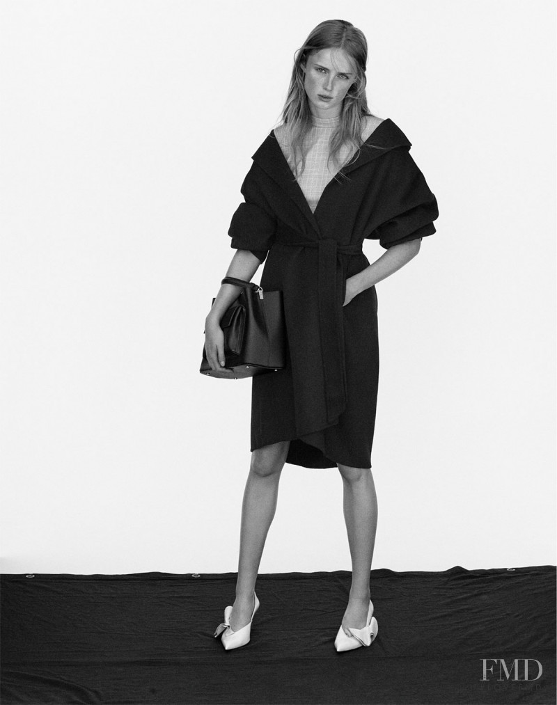 Rianne Van Rompaey featured in  the Zara lookbook for Spring 2018