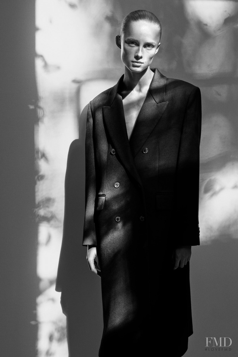 Rianne Van Rompaey featured in  the Zara lookbook for Winter 2019