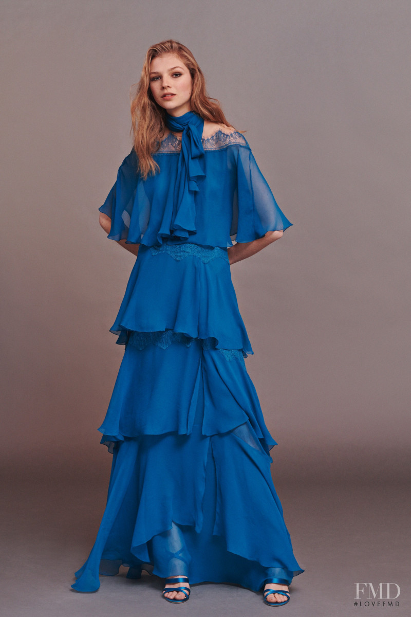 Deirdre Firinne featured in  the Alberta Ferretti lookbook for Pre-Fall 2020