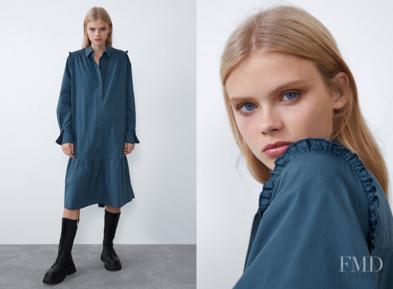 Evie Harris featured in  the Zara catalogue for Winter 2019