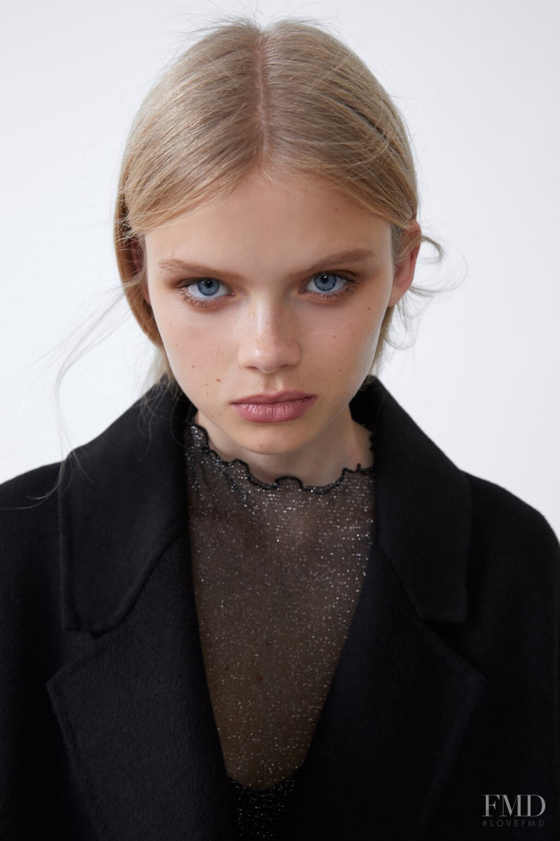 Evie Harris featured in  the Zara catalogue for Winter 2019