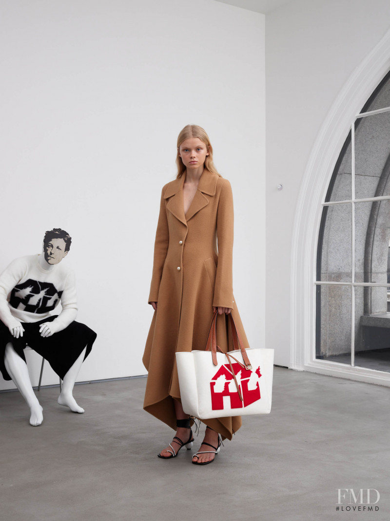 Evie Harris featured in  the J.W. Anderson lookbook for Pre-Fall 2020