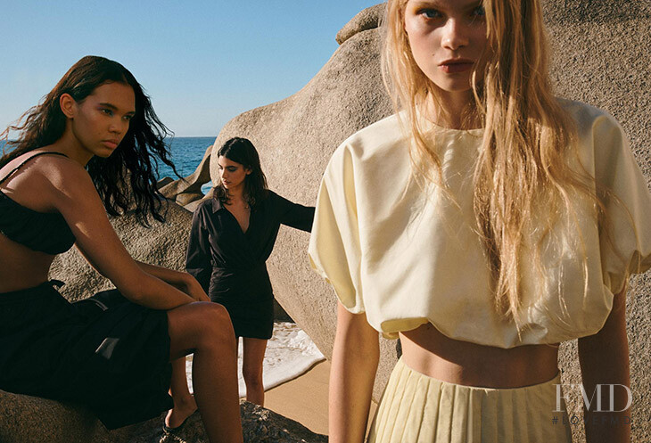 Evie Harris featured in  the Zara advertisement for Spring/Summer 2020