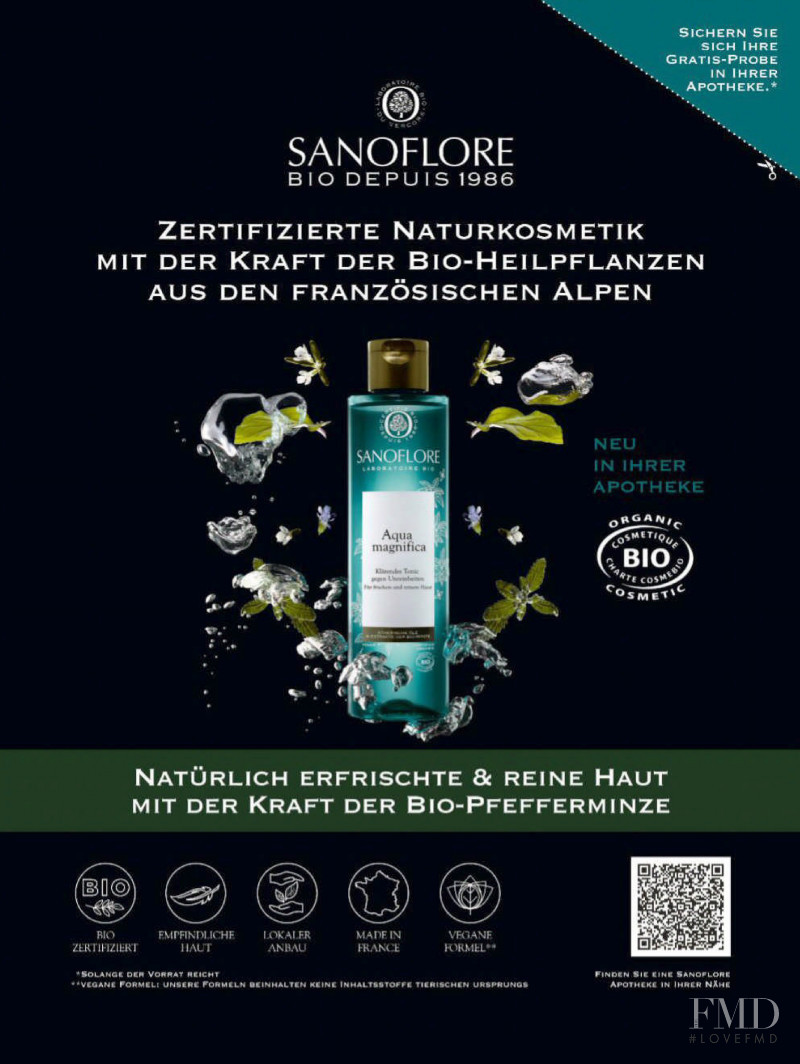 Sanoflore advertisement for Autumn/Winter 2020