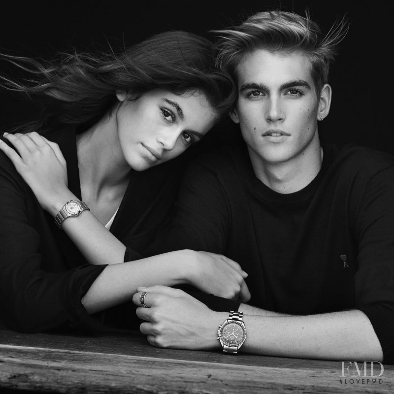 Kaia Gerber featured in  the Omega advertisement for Autumn/Winter 2017