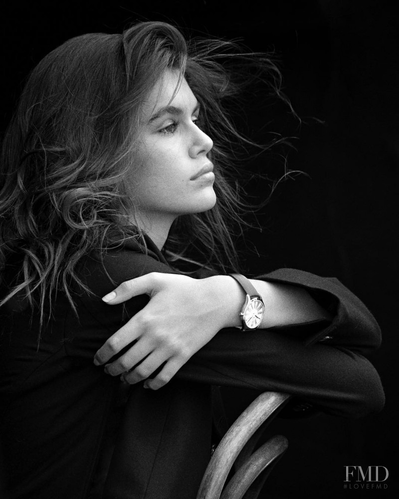 Kaia Gerber featured in  the Omega advertisement for Autumn/Winter 2017