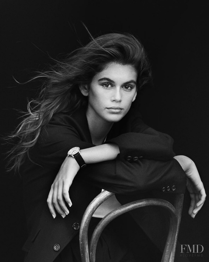 Kaia Gerber featured in  the Omega advertisement for Autumn/Winter 2017