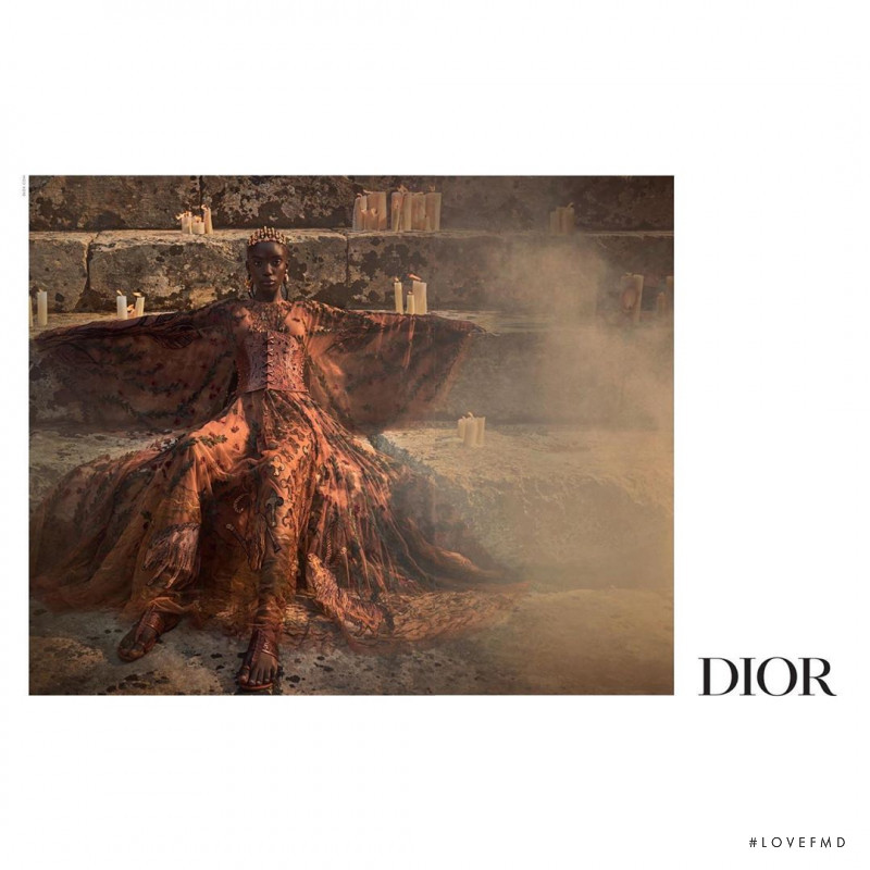 Maty Fall Diba featured in  the Christian Dior La Tarantata  advertisement for Resort 2021