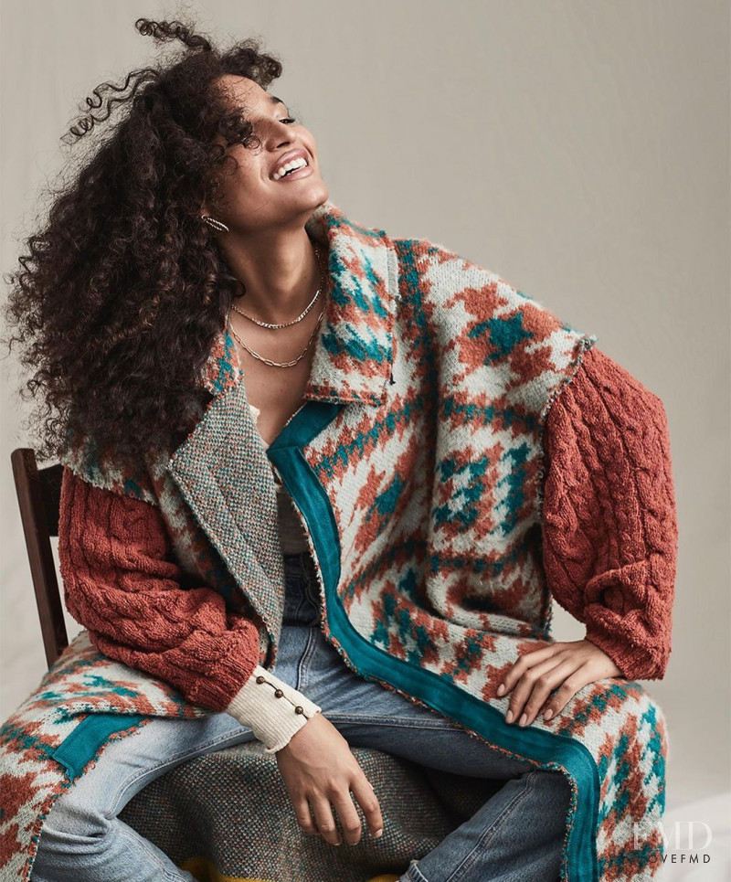 Indya Moore featured in  the Free People For The Creative Spirit advertisement for Fall 2020