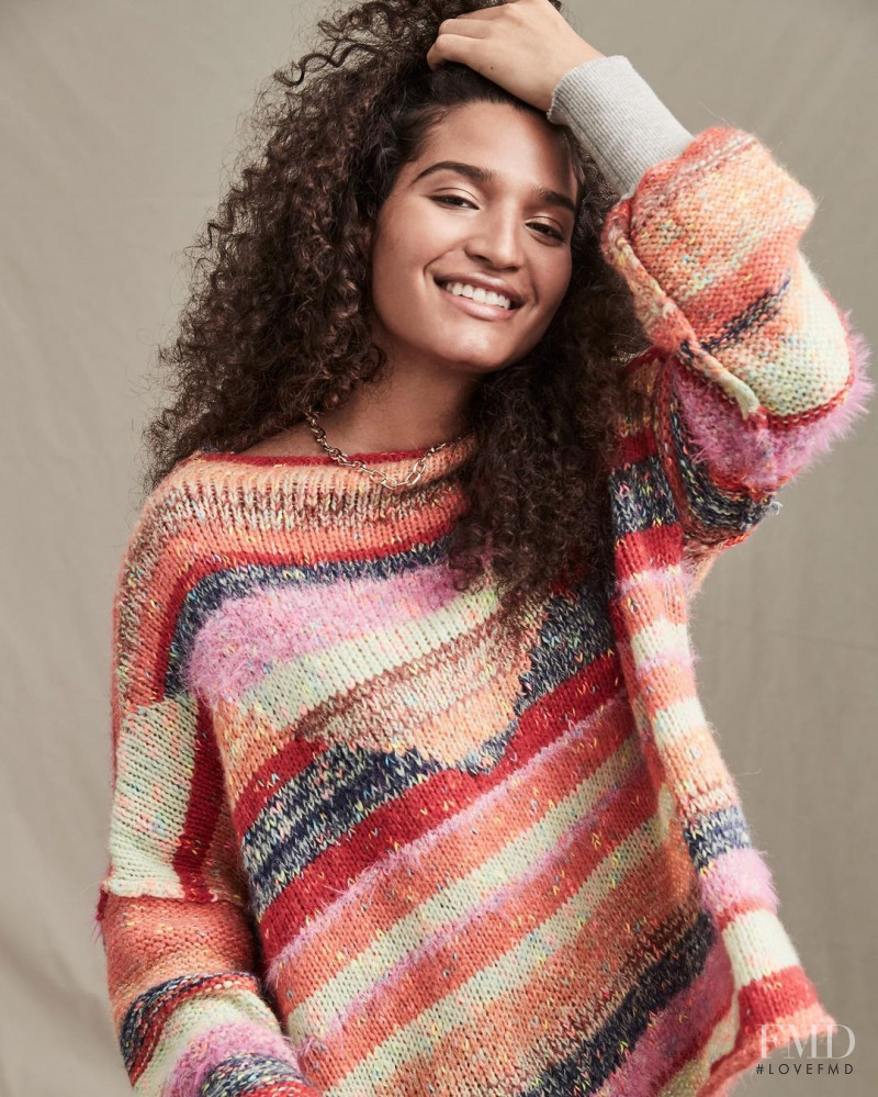 Indya Moore featured in  the Free People For The Creative Spirit advertisement for Fall 2020