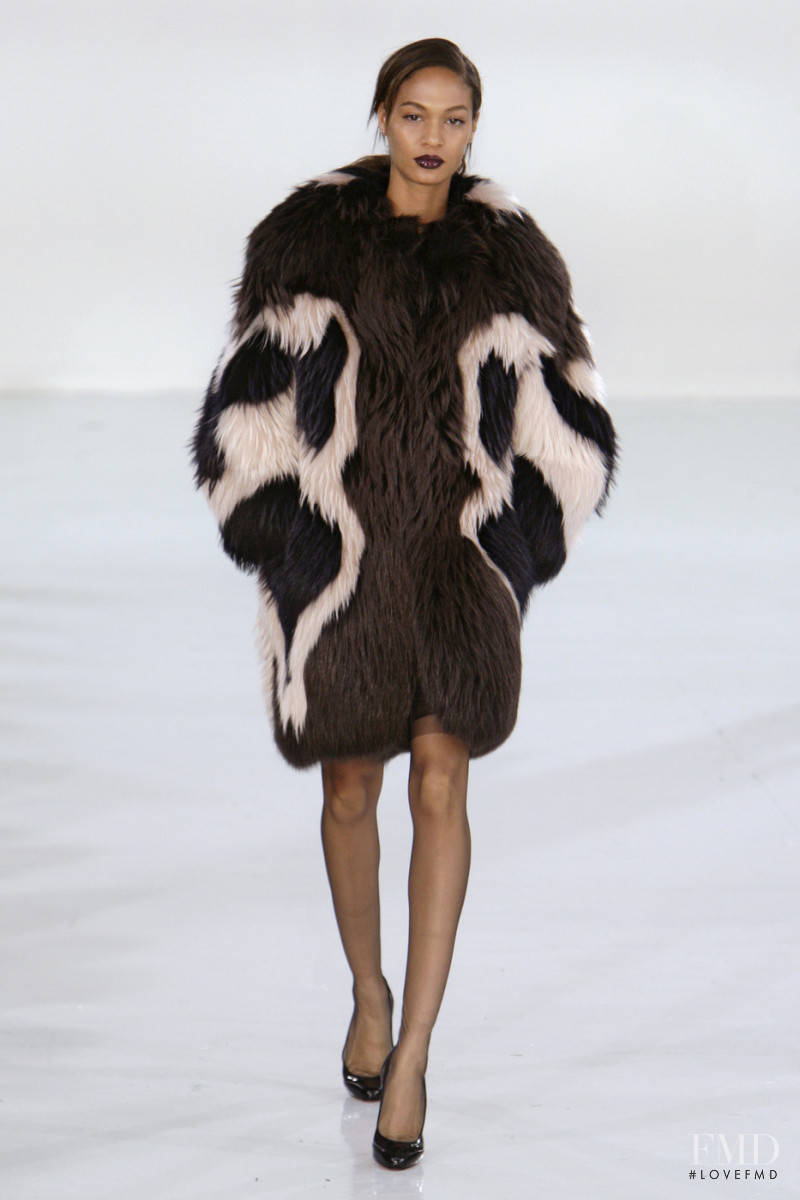 Joan Smalls featured in  the Antonio Berardi fashion show for Autumn/Winter 2010