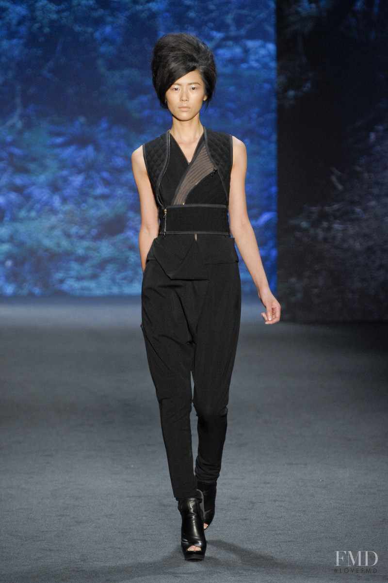 Liu Wen featured in  the Vera Wang fashion show for Spring/Summer 2011