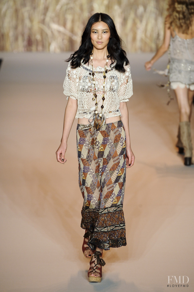 Liu Wen featured in  the Anna Sui fashion show for Spring/Summer 2011