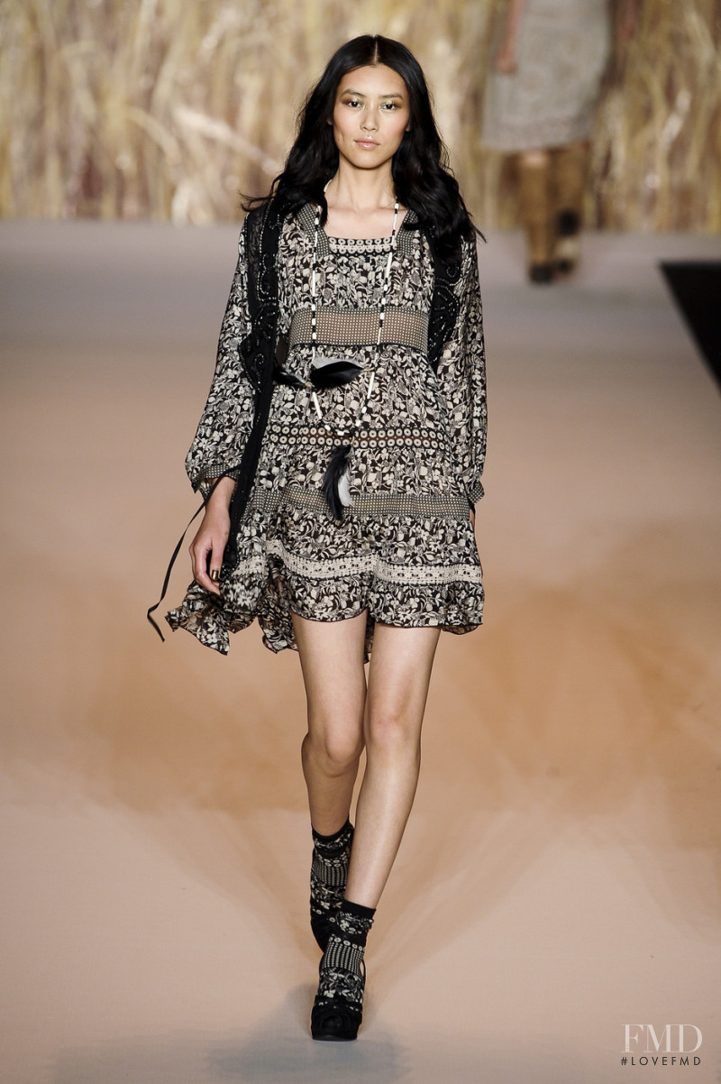 Liu Wen featured in  the Anna Sui fashion show for Spring/Summer 2011