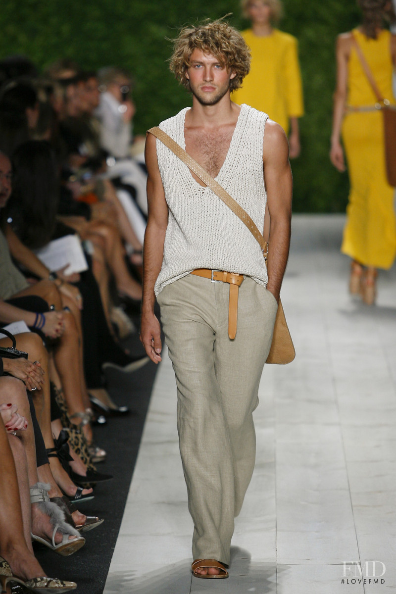 Max Motta featured in  the Michael Kors Collection fashion show for Spring/Summer 2011