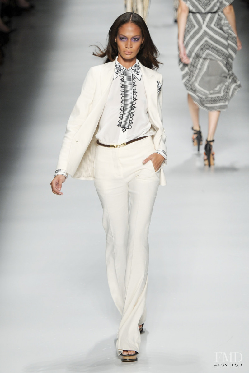 Joan Smalls featured in  the Etro fashion show for Spring/Summer 2011