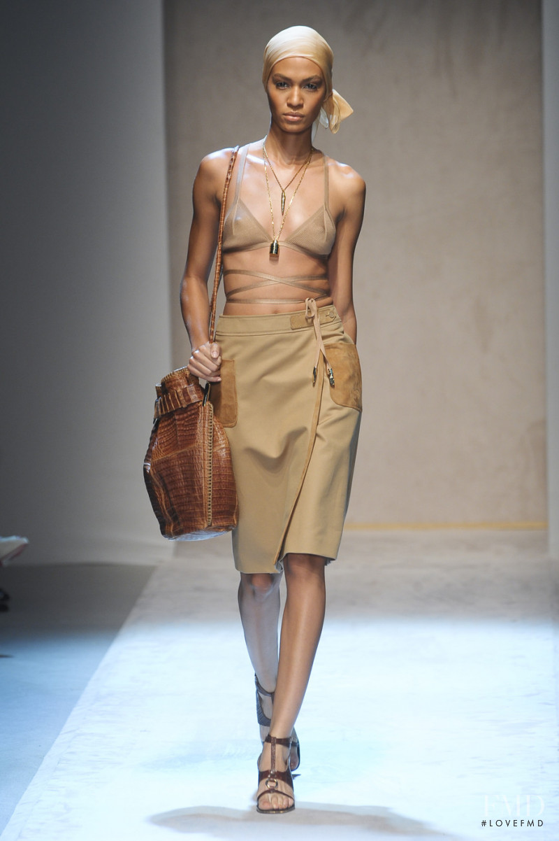 Joan Smalls featured in  the Salvatore Ferragamo fashion show for Spring/Summer 2011