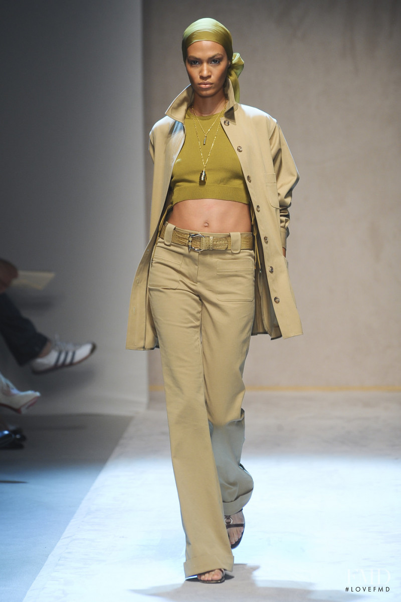 Joan Smalls featured in  the Salvatore Ferragamo fashion show for Spring/Summer 2011