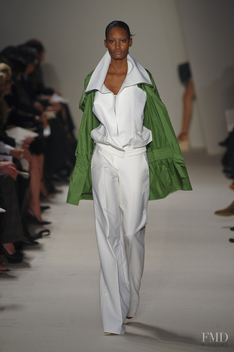 Melodie Monrose featured in  the Akris fashion show for Spring/Summer 2011