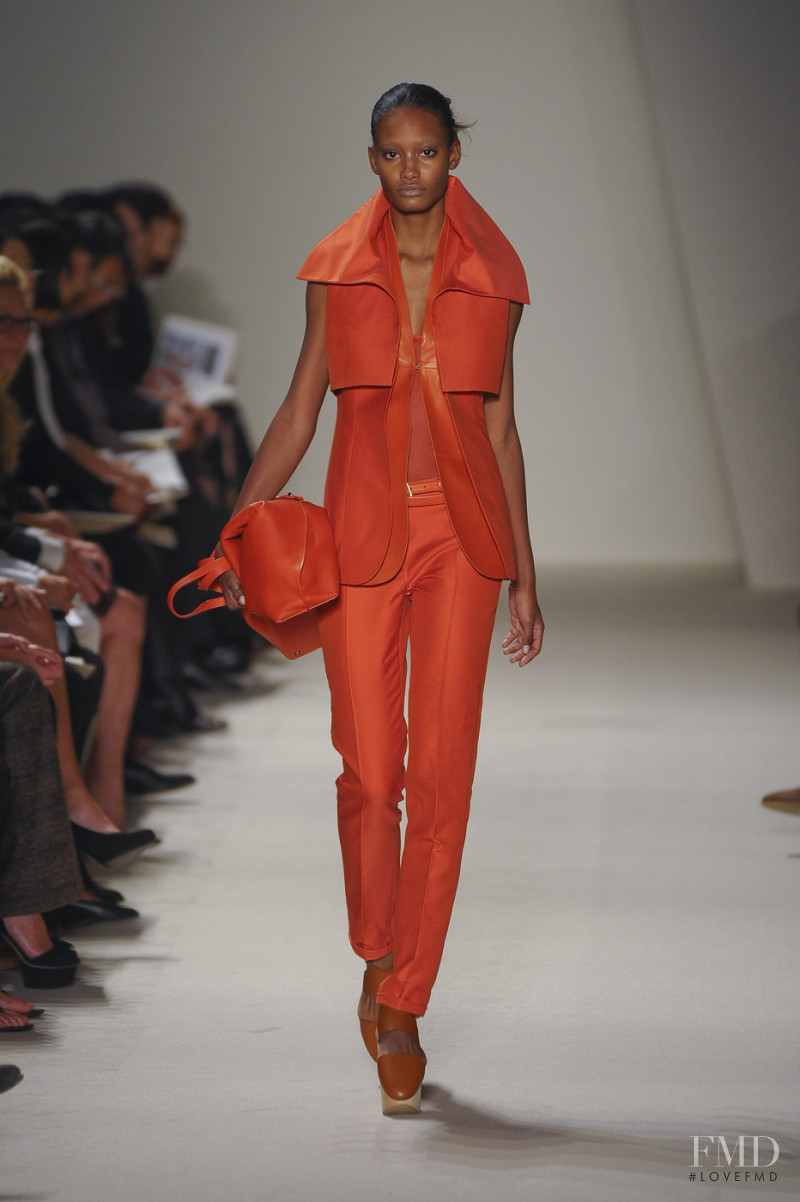 Melodie Monrose featured in  the Akris fashion show for Spring/Summer 2011