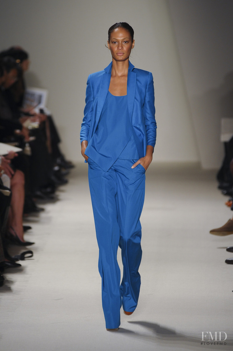 Joan Smalls featured in  the Akris fashion show for Spring/Summer 2011