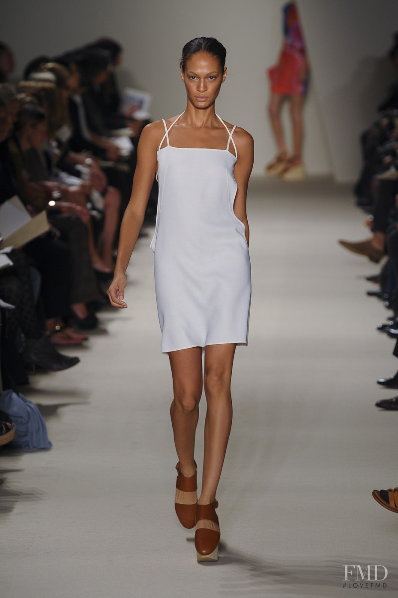 Joan Smalls featured in  the Akris fashion show for Spring/Summer 2011