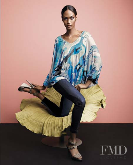 Joan Smalls featured in  the Neiman Marcus advertisement for Resort 2010