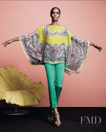 Joan Smalls featured in  the Neiman Marcus advertisement for Resort 2010