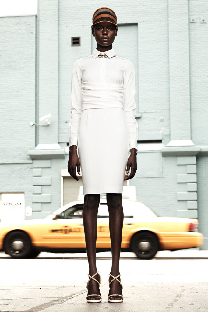 Ajak Deng featured in  the Givenchy lookbook for Resort 2012