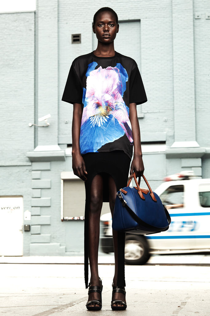 Ajak Deng featured in  the Givenchy lookbook for Resort 2012