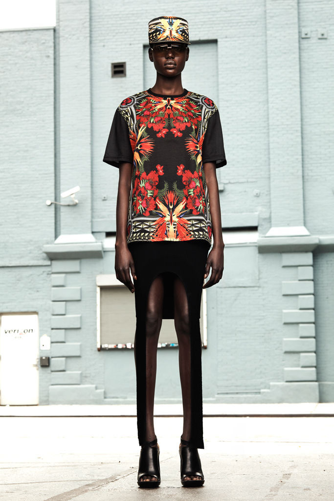 Ajak Deng featured in  the Givenchy lookbook for Resort 2012