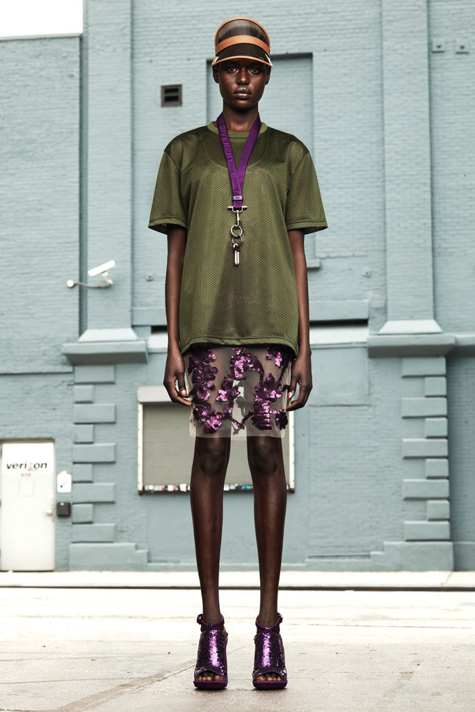 Ajak Deng featured in  the Givenchy lookbook for Resort 2012