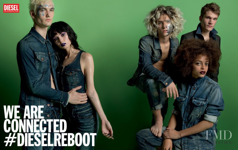 Kesewa Aboah featured in  the Diesel advertisement for Spring/Summer 2014