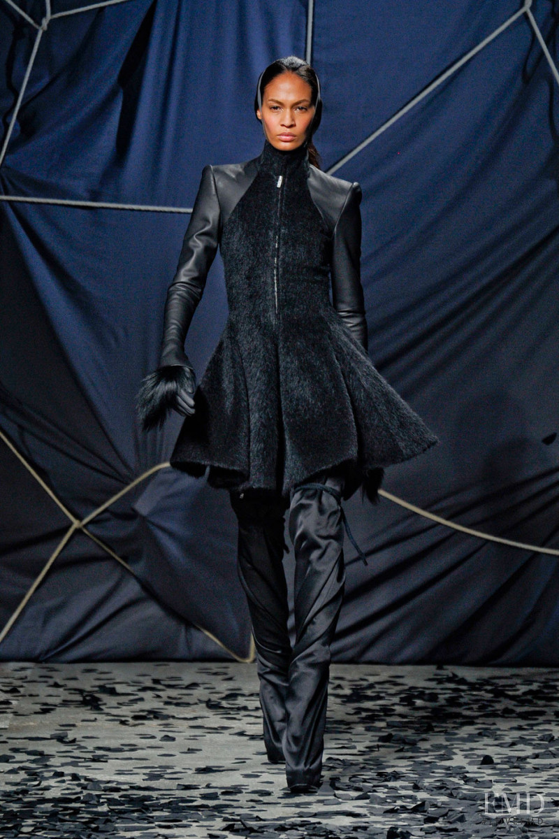Joan Smalls featured in  the Gareth Pugh fashion show for Autumn/Winter 2012