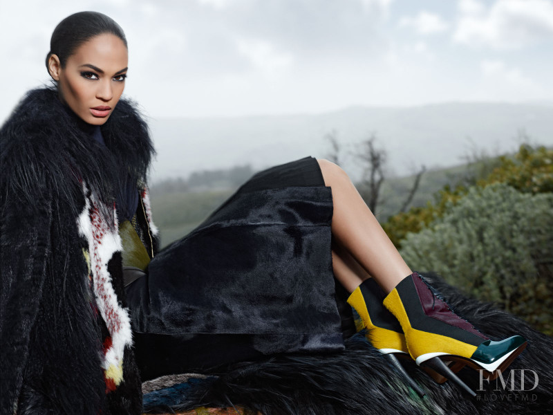 Joan Smalls featured in  the Fendi advertisement for Autumn/Winter 2012